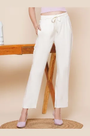 BAESD Women Relaxed High-Rise Trousers