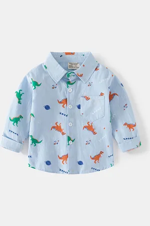 LULU & SKY Boys Opaque Printed Casual Shirt