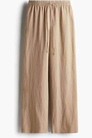 H&M Women Linen-Blend Trousers