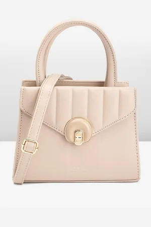 French Connection Structured Self Striped Handheld Bag