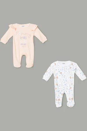 Lifestyle Girls Pack of 2 Printed Sleepsuit