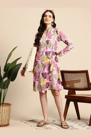 Mast & Harbour Tropical Print Dress