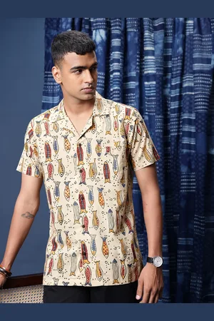 Taavi Men Comfort Animal Printed Pure Cotton Casual Shirt