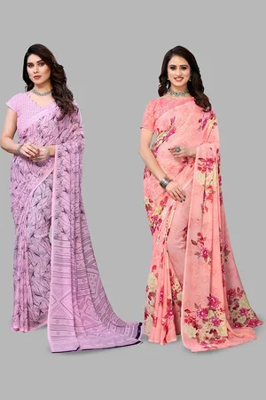 Moda Rapido Floral Poly Georgette Saree