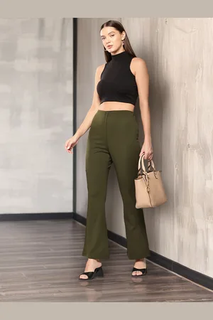 Chemistry Women High-Rise Bootcut Trousers
