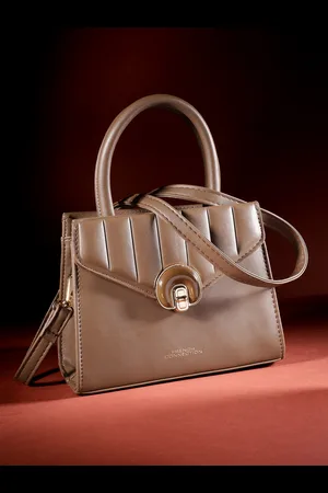 French Connection Self Striped Structured Handheld Bag