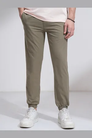 Highlander Men Slim Fit Mid-Rise Cotton Joggers