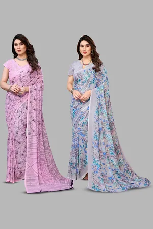 Moda Rapido Floral Poly Georgette Saree