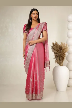 Soch Embroidered Beads and Stones Organza Saree