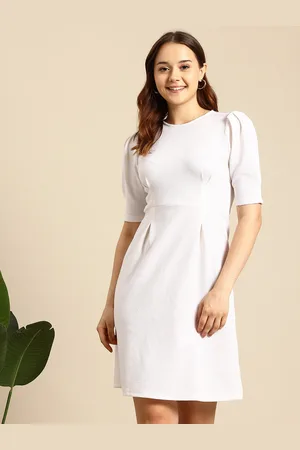 Mast & Harbour Puff Sleeve Sheath Mini Dress