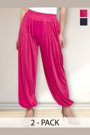 Jinfo Women Pack Of 2 Mid-Rise Loose-Fit Patiala