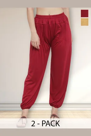 Jinfo Women Pack Of 2 Mid-Rise Loose-Fit Patiala