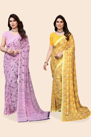 Moda Rapido Floral Poly Georgette Saree