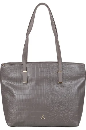 All Things Mochi Grey Textured Shopper Shoulder Bag