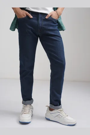 Highlander Men Tapered Fit Clean Look No Fade Stretchable Jeans