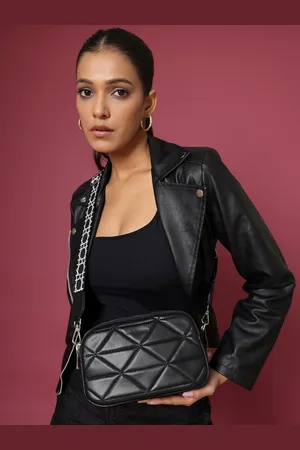 Lino Perros Quilted Structured Sling Bag