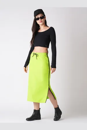 Globus Tie-Ups Straight Midi Skirt