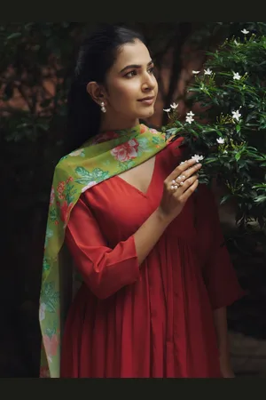 anayna Women Panelled Kurta with Trousers & With Dupatta