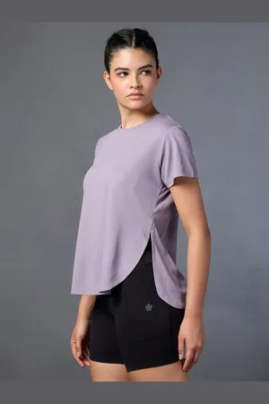 Cult Women Lavender Running Longline T-shirt