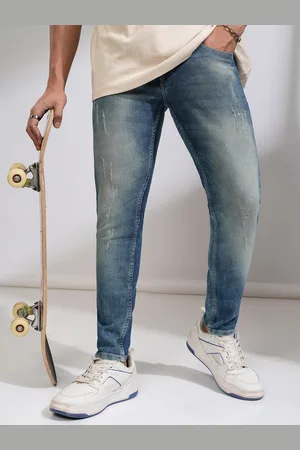 Highlander Men Tapered Fit Light Fade Stretchable Jeans