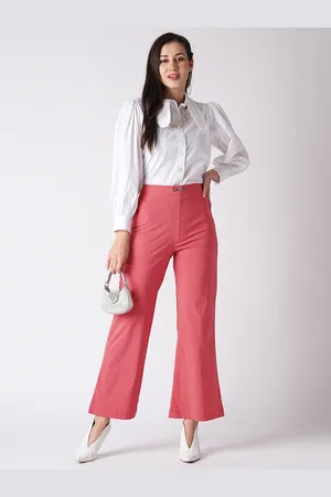Globus Women Rust Flared Mid-Rise Bootcut Trouser