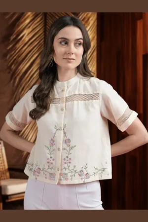 DressBerry Women Self Design Comfort Opaque Casual Shirt