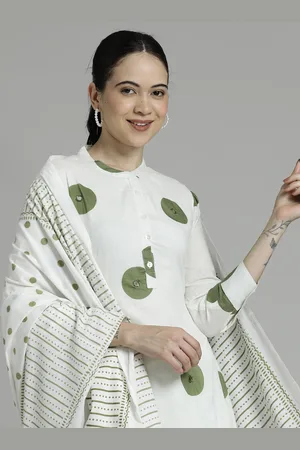 Jaipur Printed Pure Cotton A-line Suit Set