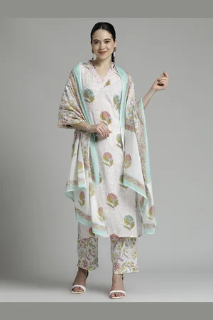 Jaipur Floral Printed Cotton Suit Set