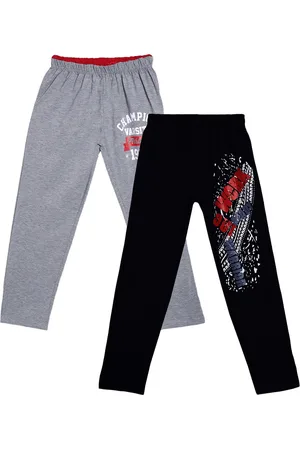 Sweet Angel Boys Pack Of 2 Printed Pure Cotton Track Pants