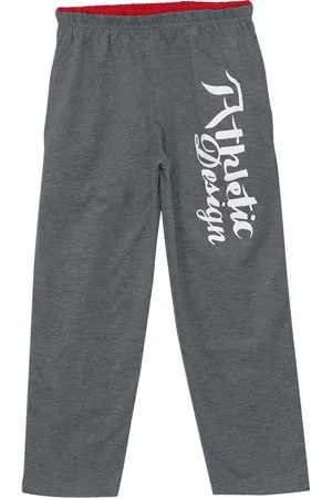 Sweet Angel Girls Charcoal Grey Solid Straight-Fit Track Pants