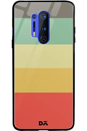 DailyObjects Pink & Yellow Rainbow Quin OnePlus 8 Pro Glass Case