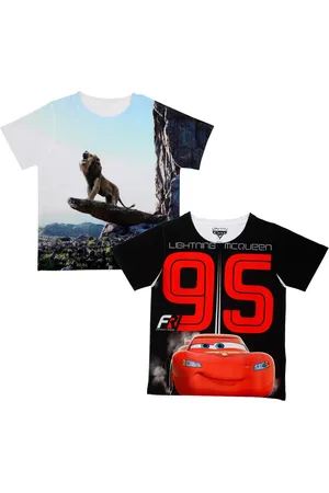 Wear Your Mind Boys White Printed Round Neck T-shirt Pack of 2