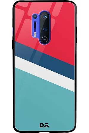 DailyObjects Red & Blue Winter Angles OnePlus 8 Pro Glass Case