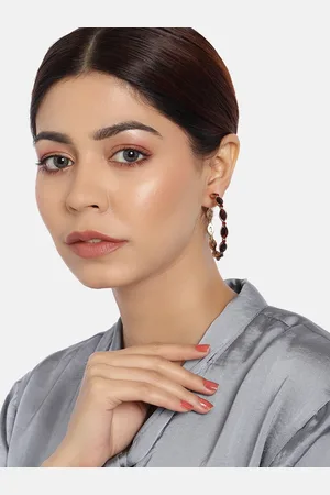 Anouk Set of 2 Gold-Plated Antique Hoop and Drop Earrings