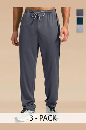 Moda Rapido Men Pack Of 3 Mid Rise Track Pants