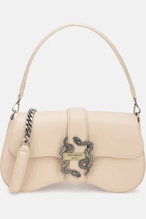 Roberto Cavalli Women Solid Structured Satchel Bag