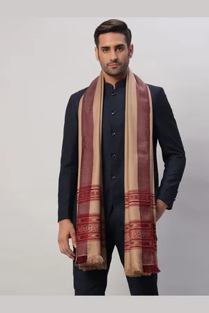HANDICRAFT PALACE Geometric Woven Design Shawl