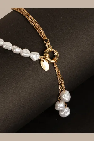 Kazo Gold-Plated Artificial Beads Necklace