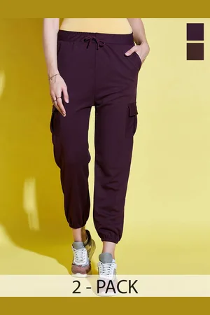 BuyNewTrend Women Relaxed High-Rise Joggers Trousers