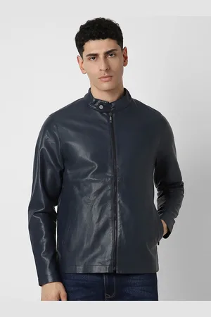 V Dot Men Solid Open Front Jacket