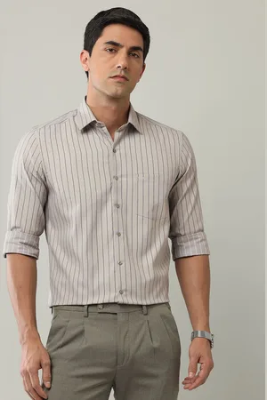 Arrow Men Slim Fit Opaque Striped Formal Shirt