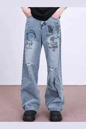 HERE&NOW Men Highly Distressed Jeans