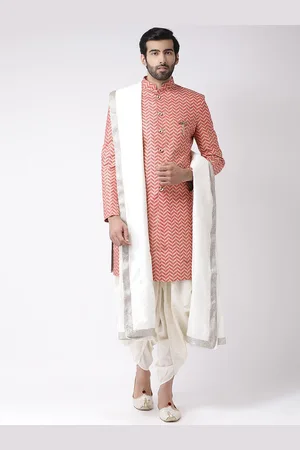 KISAH Men Printed Indowestern Sherwani Set