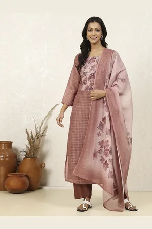 Biba Geometric Printed Sequence Unstitched Dress Material