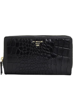 Da Milano Women Textured Leather Zip Around Wallet