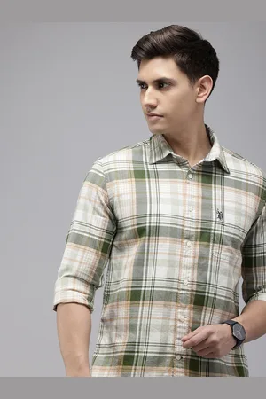 Ralph Lauren Men Slim Fit Tartan Checked Pure Cotton Casual Shirt