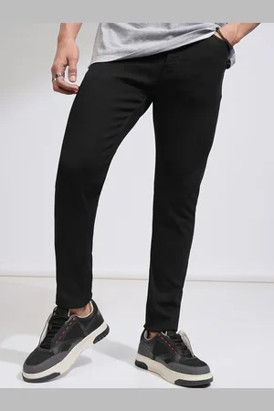 Highlander Men Black Skinny Fit Stretchable Jeans