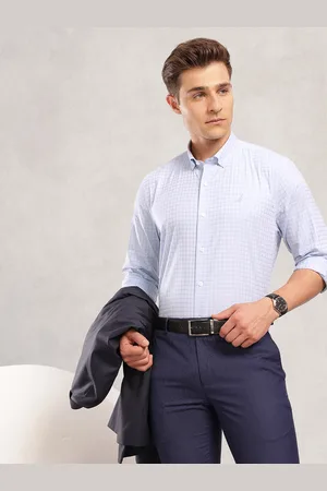 Nautica Pure Cotton Premium Slim Fit Checked Formal Shirt