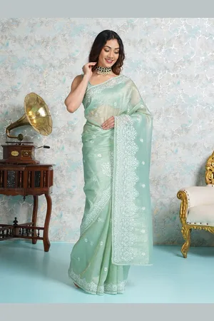 Mimosa Embellished Embroidered Designer Banarasi Saree