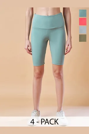 Color Capital Pack Of 4 Solid Antimicrobial High-Rise Tights